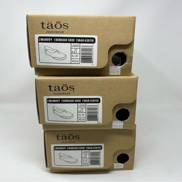 Taos Footwear Marvey shoes in Bordeaux Suede - Picture 7 of 7